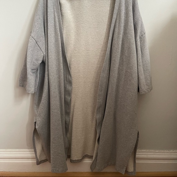 OAK + FORT Open Front Cardigan - Picture 3 of 11